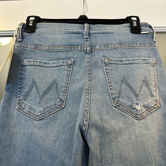 NWT Mother The Insider High Waist Crop Step Fray Hem Jeans (27) - Picture 7 of 7